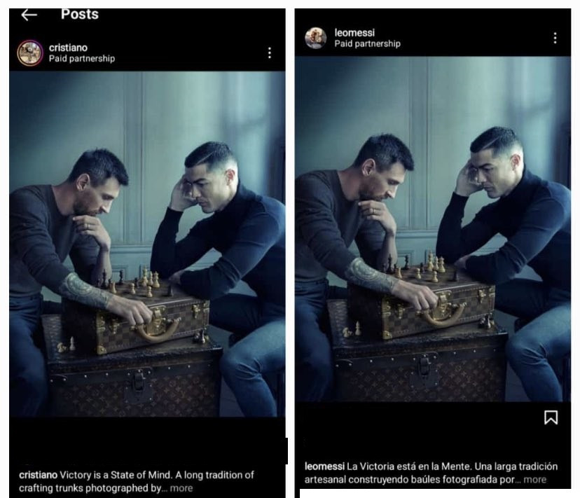 Football fans react to iconic photo of Lionel Messi and Cristiano Ronaldo? 