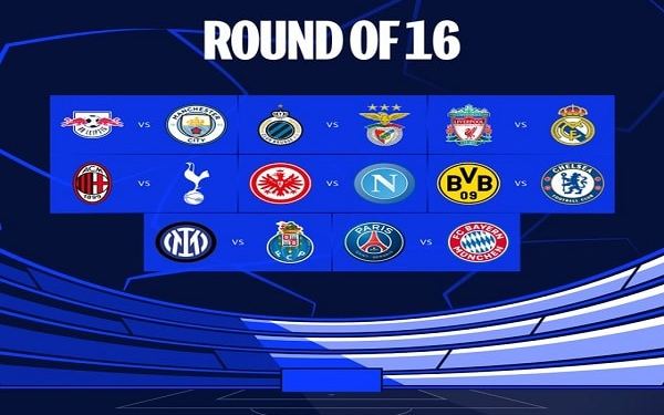 BREAKING: Champions League Round of 16 Draws Announced