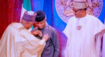 Buhari Launches The 2023 Armed Forces Remembrance Day Emblem (Video)