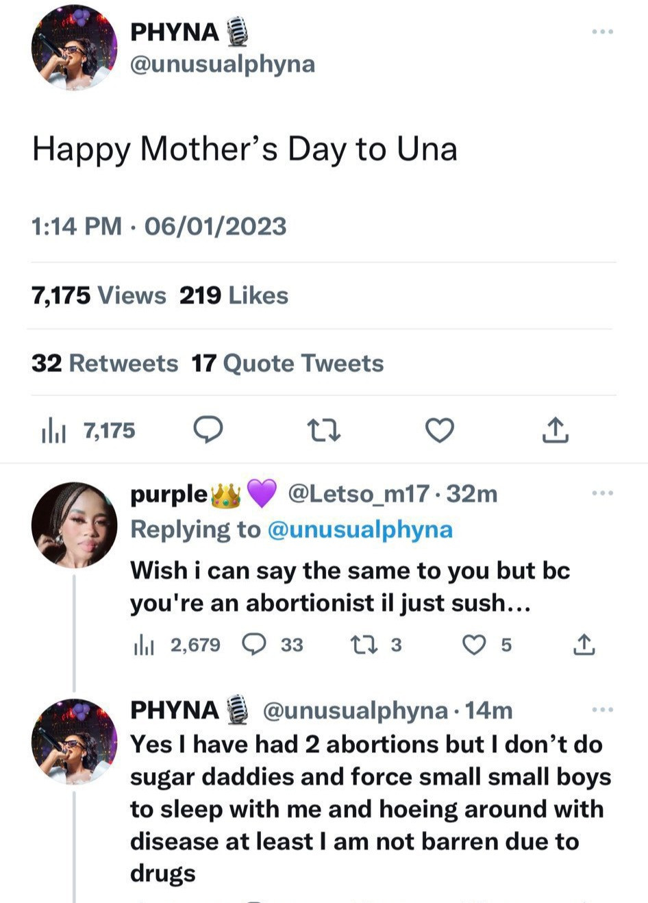 Phyna admits to having abortions as she throws shade at a former BBNaija housemate during spat with a fan
