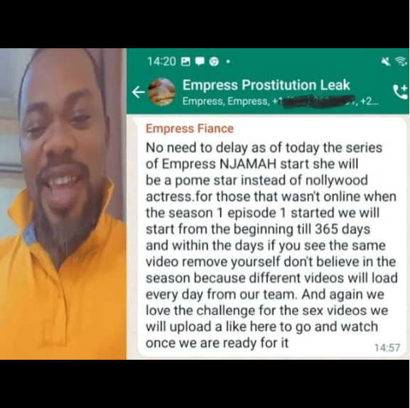 Breaking: Nigerian police urged to intervene as Empress Njamah’s ex-fiance releases her nude videos