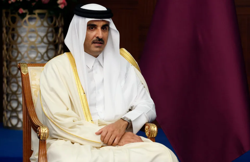 The Emir of Qatar, Sheikh Tamim bin Hamad Al Thani, in Astana, Kazakhstan, in October 2022.