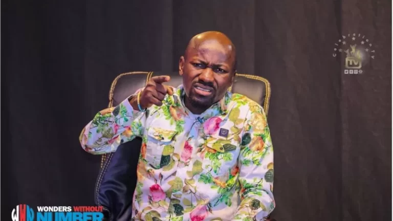 BREAKING: Apostle Suleman Storms Police Headquarters After Arrest Of Attackers(PHOTO)