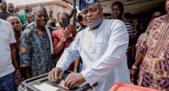 Presidential Election: Speaker Obasa Votes, Expresses Hope In APC’s Victory