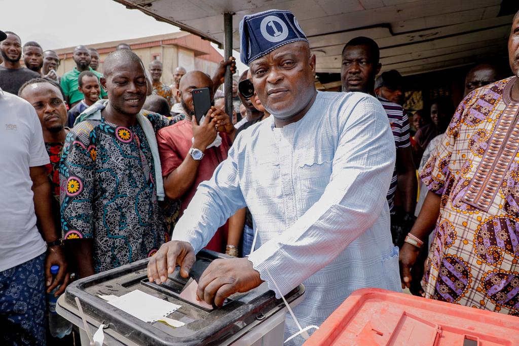 Presidential Election: Speaker Obasa Votes, Expresses Hope In APC’s Victory