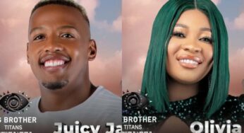 #BBTitans: Juicy Jay, Olivia evicted from reality show