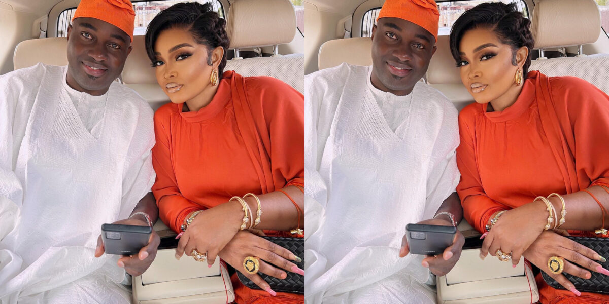 Nollywood: “King and Queen Adeoti” Mercy Aigbe and Kazim Adeoti step out in style