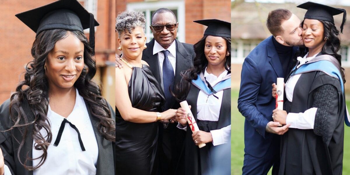 Mo Abudu, Banky W, others congratulate DJ Cuppy as she graduates from Oxford University