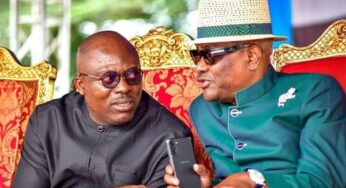 BREAKING: Governor Wike’s ‘Hands Over’ Rivers State To Fubara As INEC Declares Winner