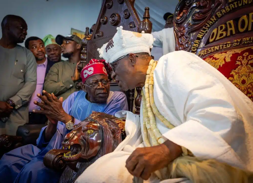 President-Elect: What Tinubu Said During Visit To Oba Of Lagos On Sunday