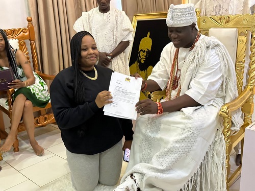 DNA: Ooni Of Ife Hosts, Renames Americans With Ile-ife Root (Photos)