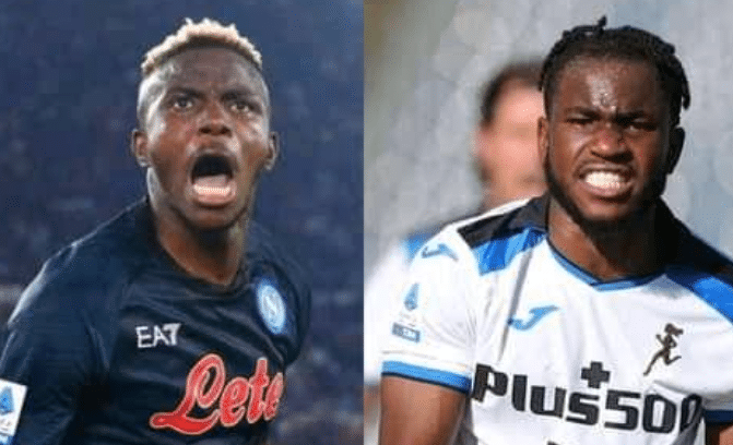 Osimhen And Lookman Nominated For Serie A Team Of 2022-2023 Season