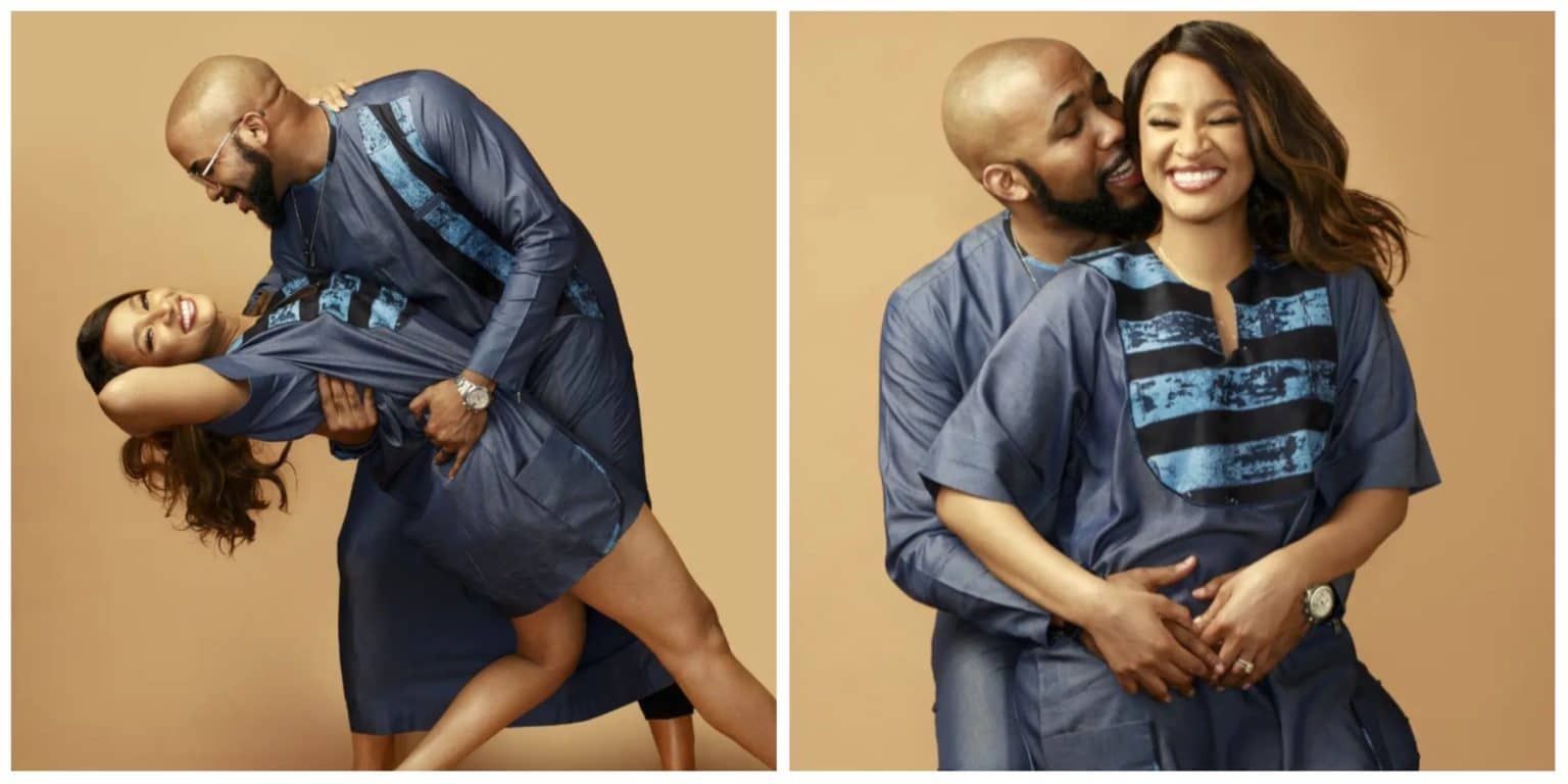 Breaking:Video: Banky W, Adesua Storm Church In Style Amidst Cheating Allegation