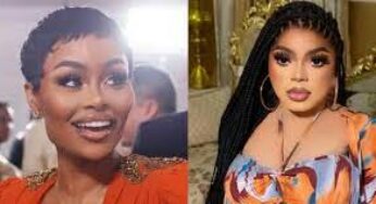 Nigerians React As US Socialite Blac Chyna Unveils Bobrisky As Ambassador For Her Company