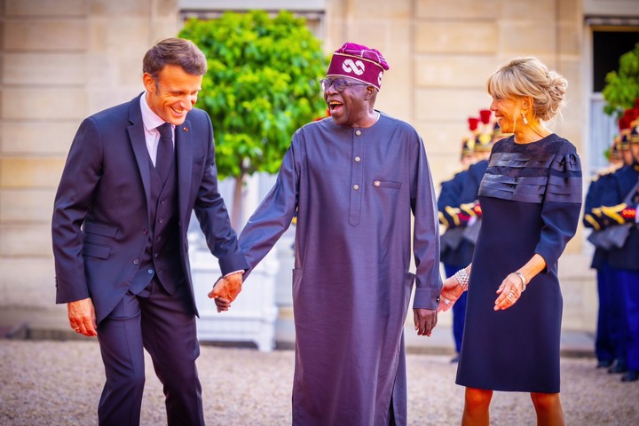 Video:President Macron Welcomes Tinubu To Global Financing Pact Summit In France