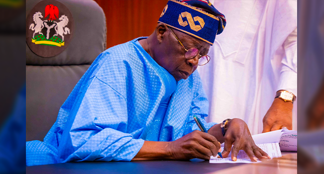 Breaking:Tinubu suspends 5% telecom tax, vehicle import tax, as he signs 4 Executive Orders
