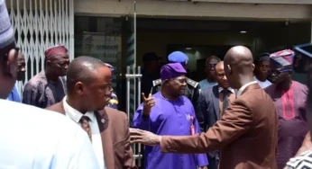 Breaking: Omisore Allegedly Denied Entry Into APC Emergency NWC Meeting [Photos]