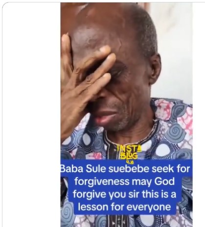 Ailing Nollywood Actor, Sule Suebebe Apologises To People He Offended, Seeks Forgiveness