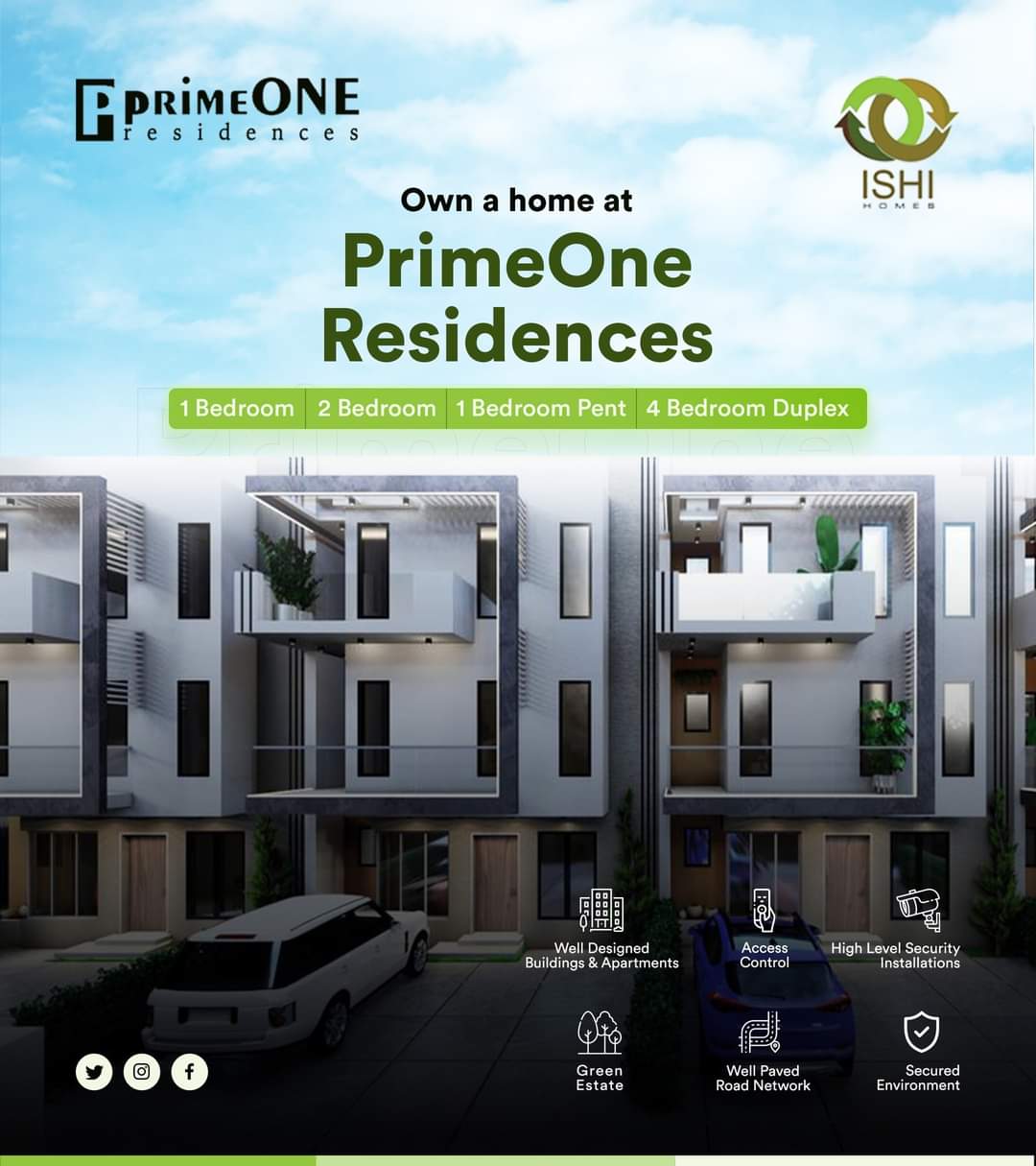 Another Smart Estate, Prime One Residences Open In Lagos