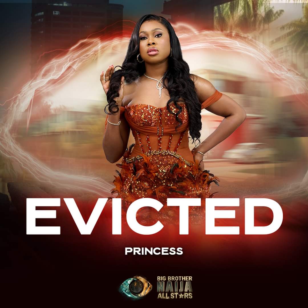 BBNaija All Stars: Princess Evicted From The Show