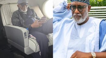 Breaking: Ondo Gov, Akeredolu returns home three months after embarking on medical trip