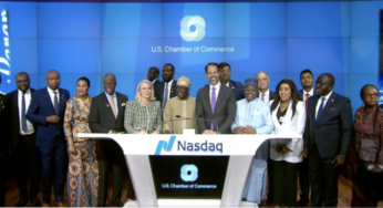 Tinubu becomes first ever African leader to ring closing bell at NASDAQ – Presidency