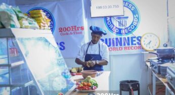 GWR: Tope Maggie Completes 200-Hour Cooking (Photos)