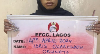 Breaking: EFCC releases mugshot of cross dresser, Bobrisky after he was arrested for abuse of Naira