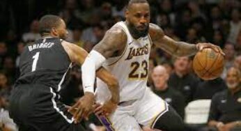 LeBron James drops 40 points with career best 3-point shooting performance to lead Lakers past Nets