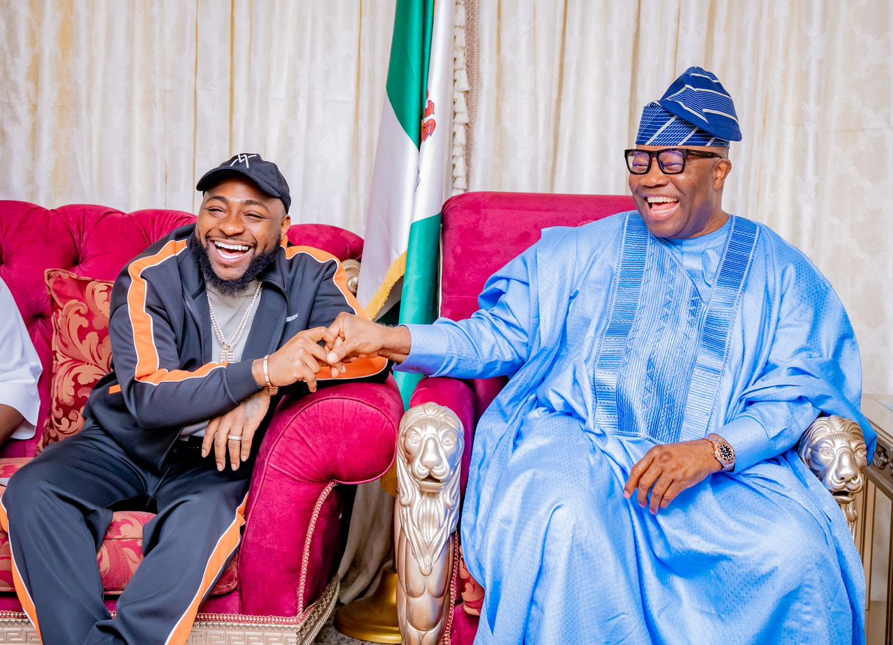 Senate President, Akpabio receives Davido on courtesy visit, tasks Nigerian Music artists on high ethics