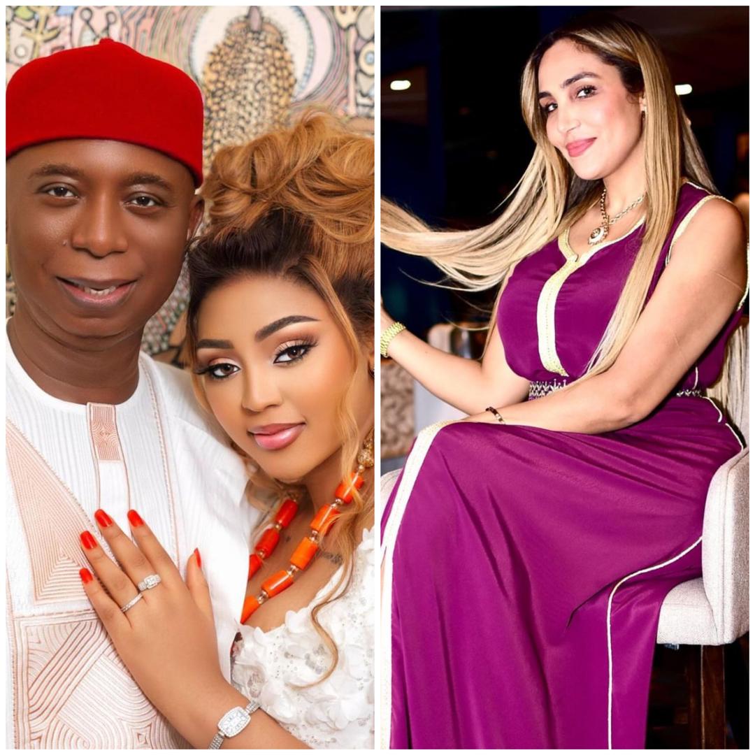 “Na so polygamy dey sweet?”– Nigerians react as Ned Nwoko’s Moroccan wife celebrates his wedding anniversary with Regina Daniels