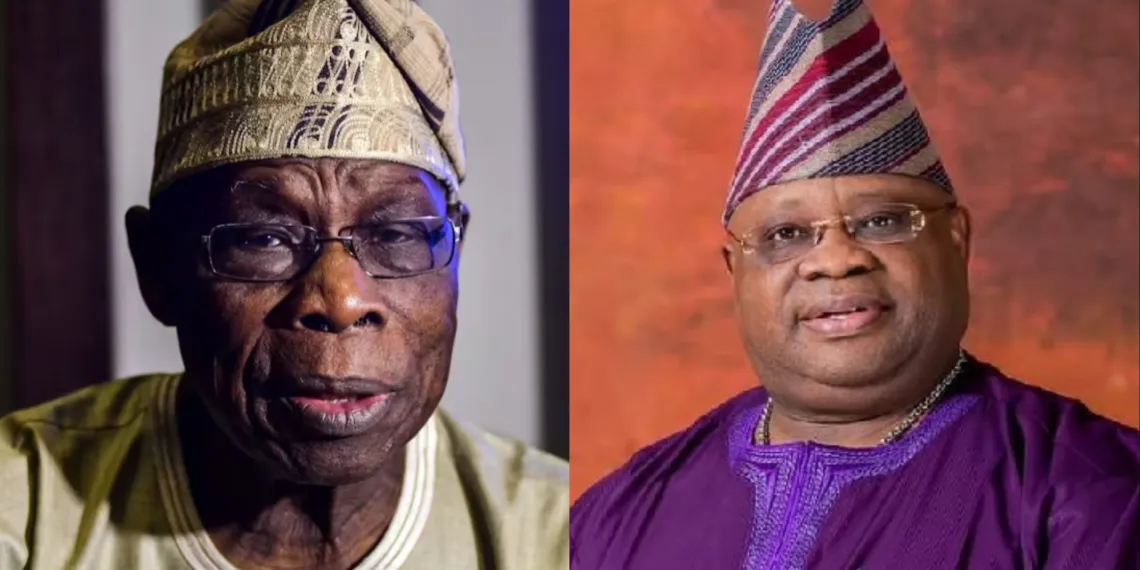 Make sure you work as you dance- Obasanjo tells Adeleke