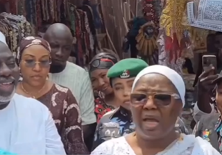 No protest in Lagos state, warn your children… – Shade Tinubu to market women(Video)