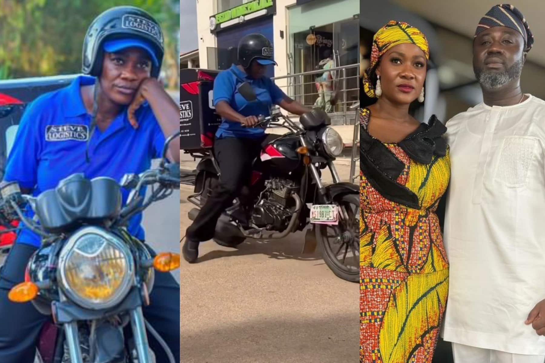 Nollywood: Mercy Johnson makes revelation as she rides power bike for the first time (Video)