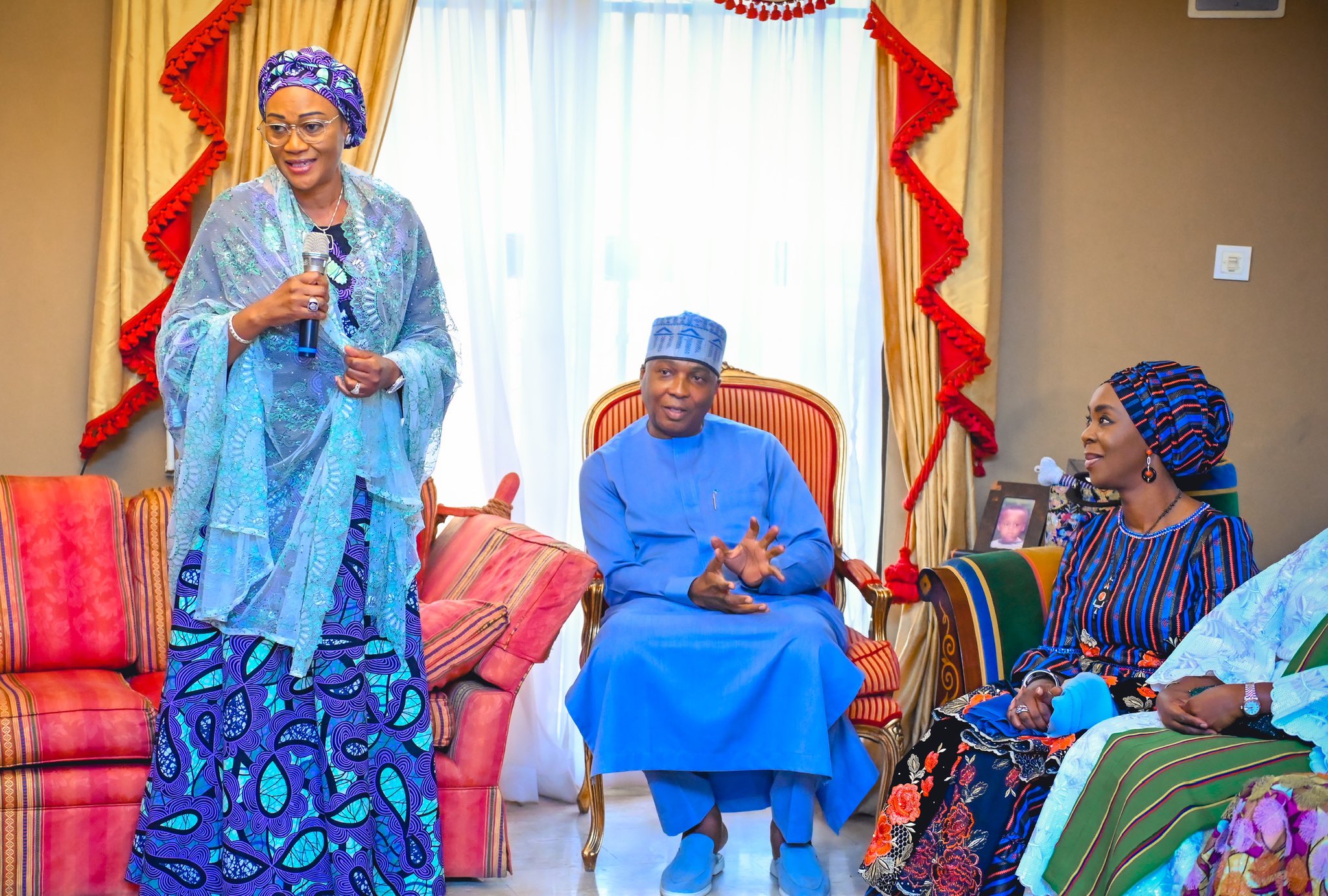 Nigeria’s First Lady,Oluremi Tinubu visits Saraki in Lagos