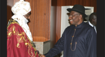 I didn’t sack Emir Sanusi as CBN Governor over alleged missing $49.8bn – Goodluck Jonathan reveals ….