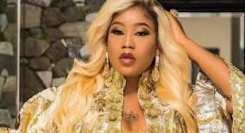 Toyin Lawani claps back at troll who criticized her daughter ‘liposuction costume’(PHOTOS)