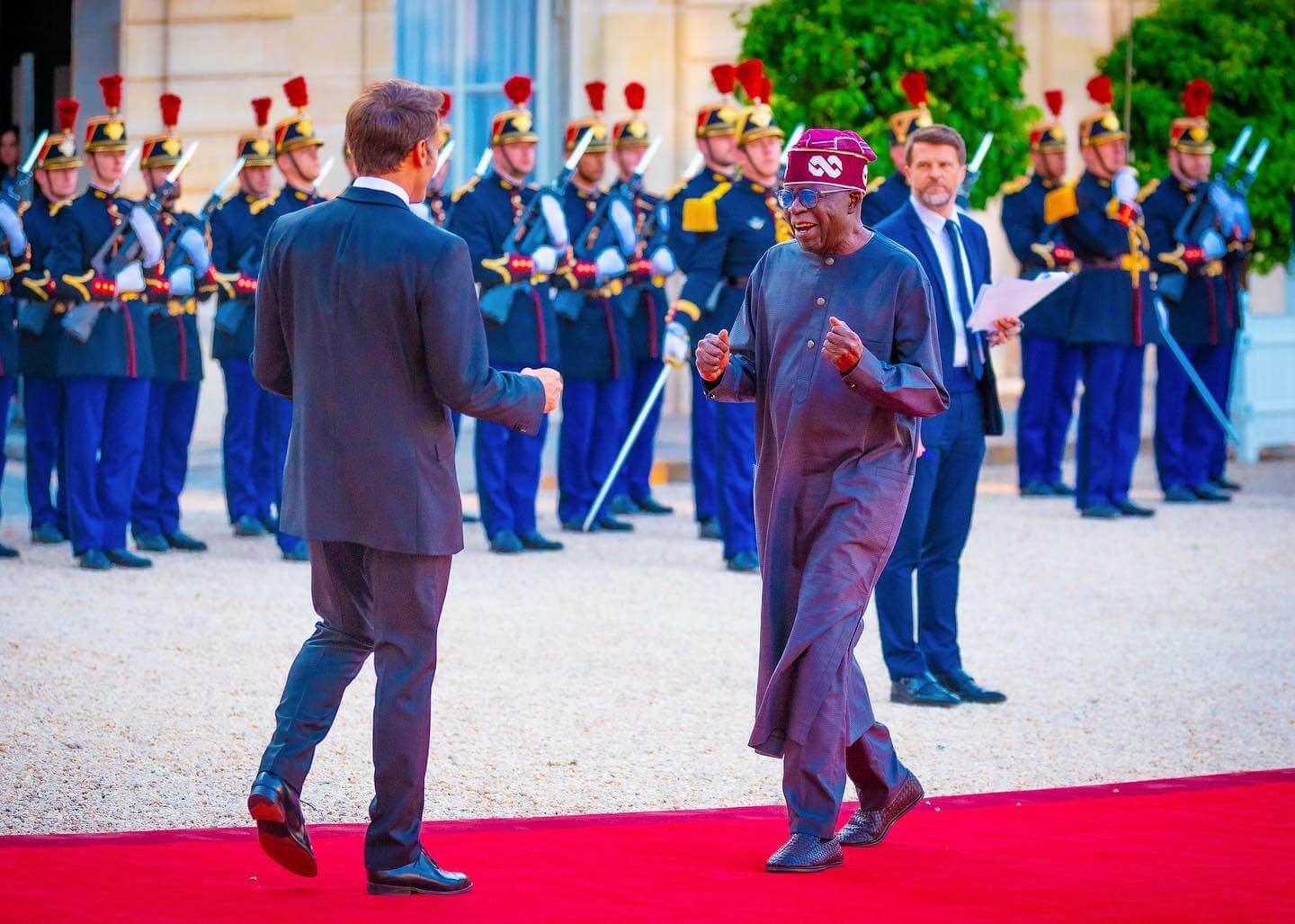 Day One: What President Tinubu Told Macron At Palais Des L’Élysée