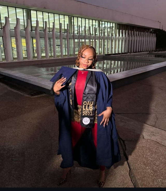 Fave bags law degree from Obafemi Awolowo University