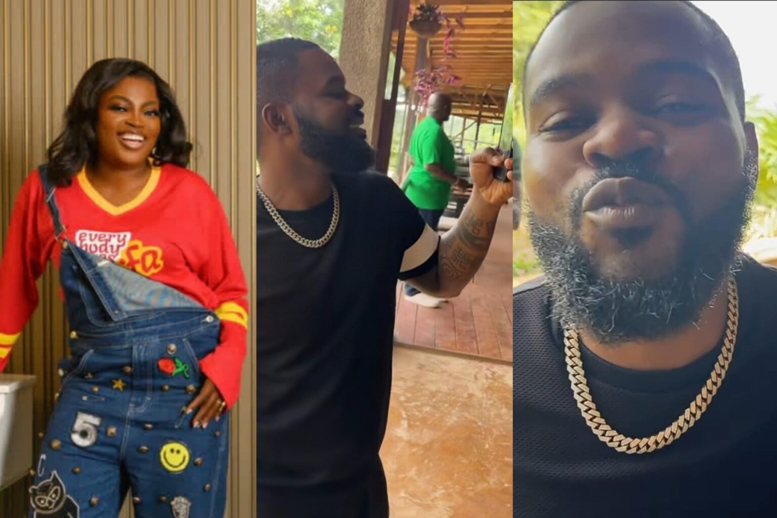 Funke Akindele declares ‘love’ … gushes over Falz’s handsomeness in new video